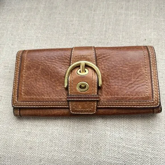 AS IS VINTAGE COACH *REHAB BUNDLE of 3 FLAWS Leather N30-9790 & AG-4115 & Wallet - Picture 2 of 16